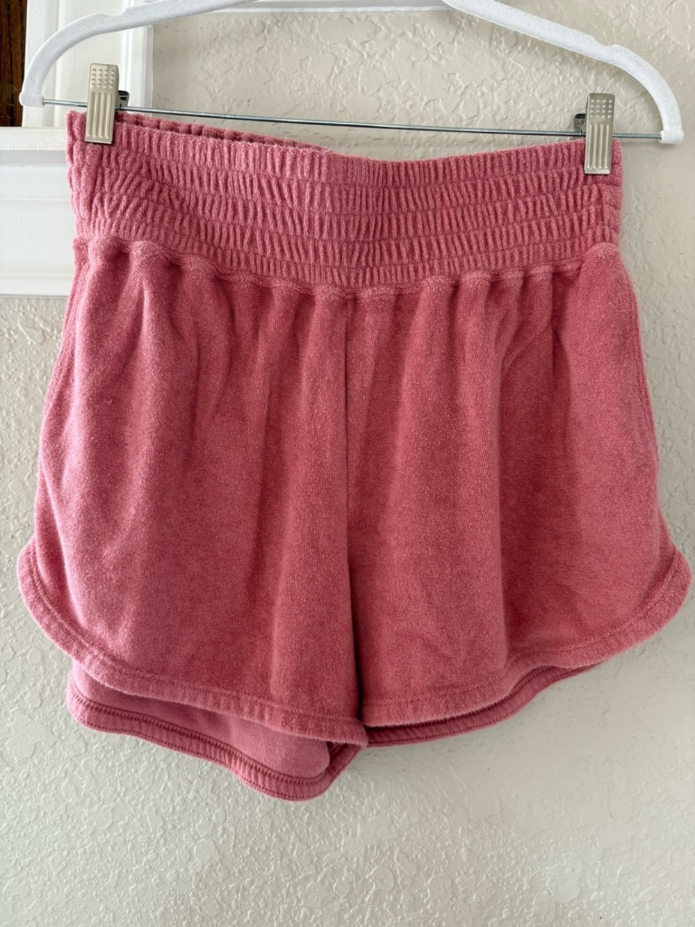 Abercrombie & Fitch Soft Pink Women's Terry Lounge Shorts